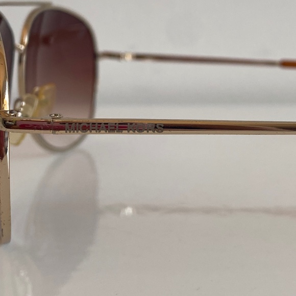 Michael Kors Gold Aviator Sunglasses main image 5